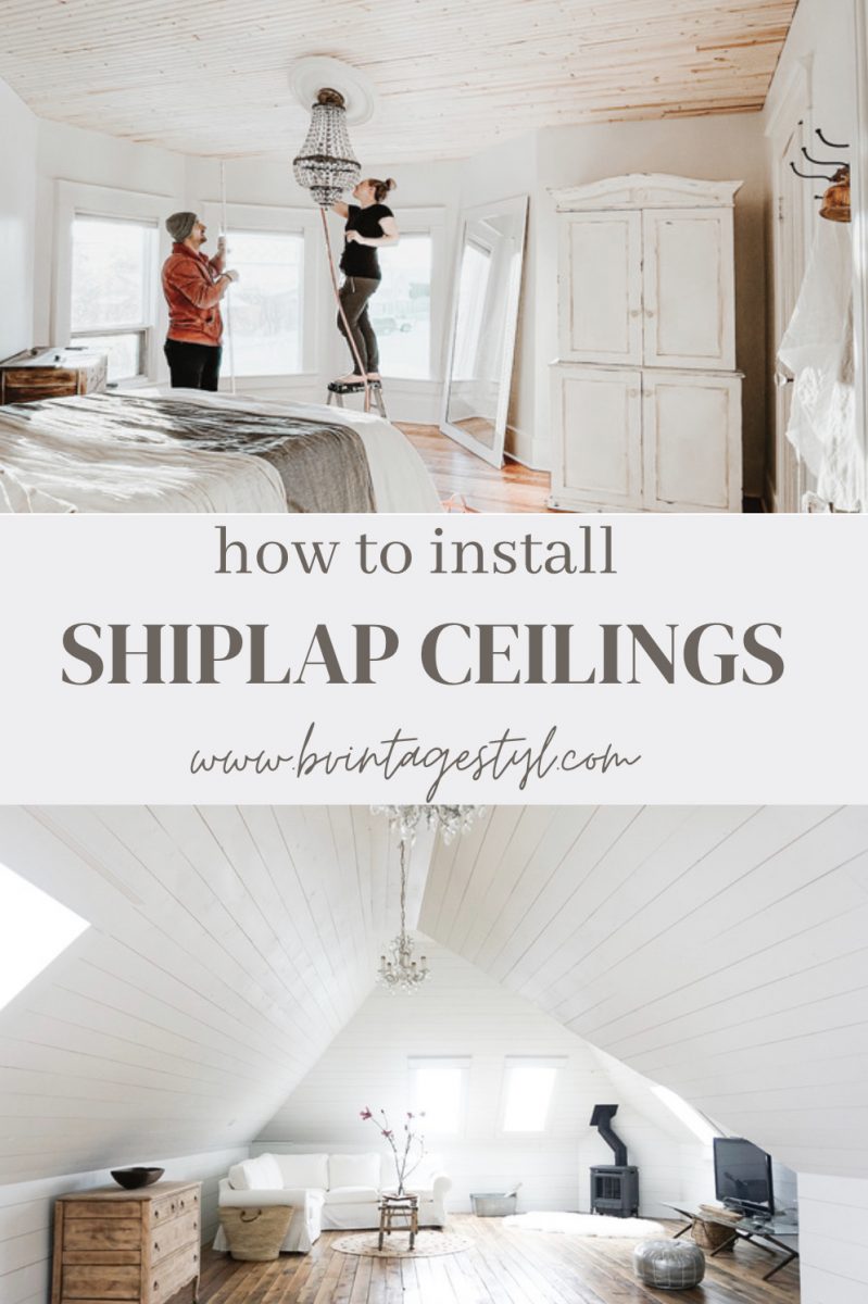 Diy Shiplap Vaulted Ceiling Shelly Lighting