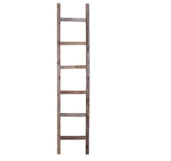 Rustic Reclaimed Wood Ladder
