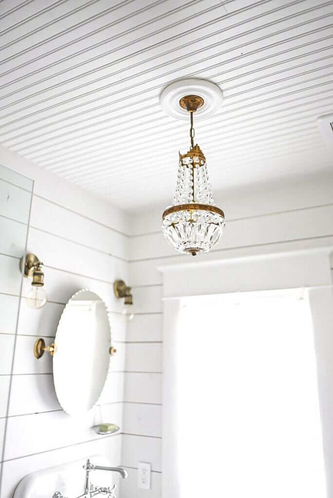 Bathroom french antique chandelier