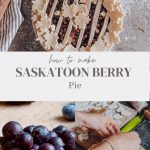How to make Saskatoon berry pie