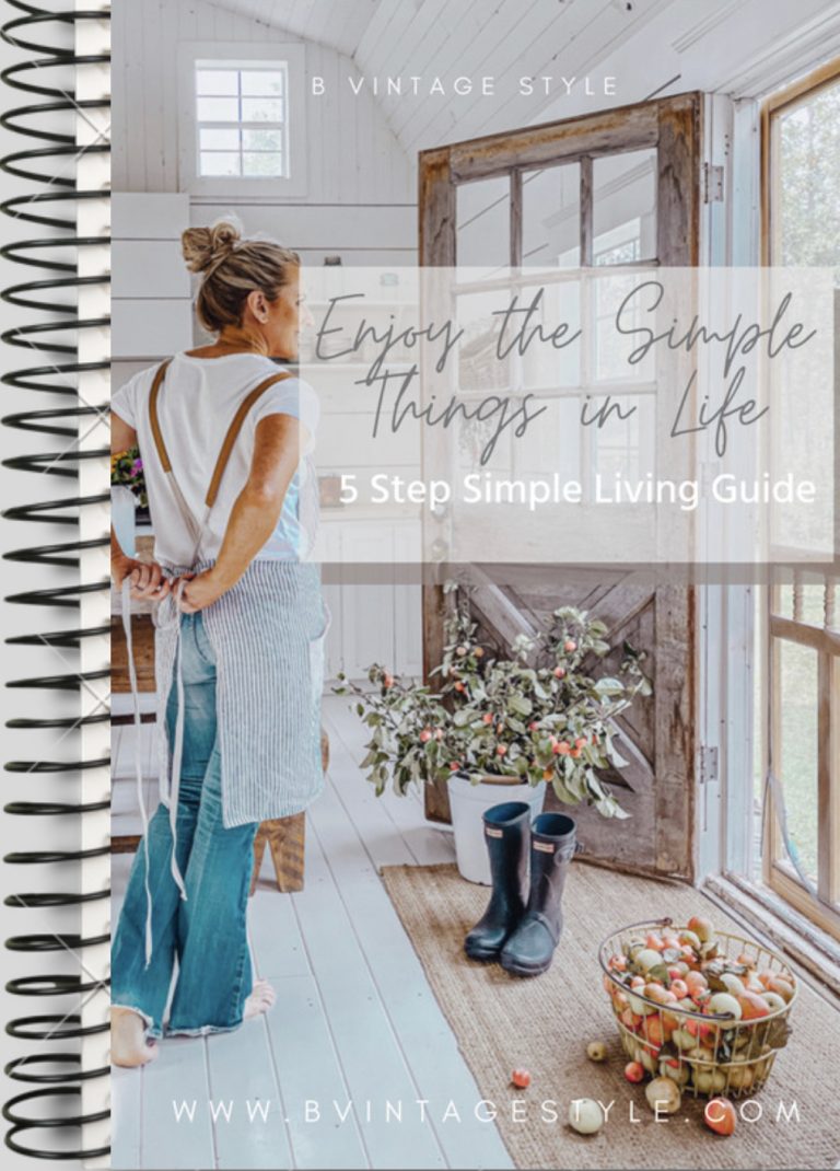 Simple Living Guide And Ebook | B Vintage Style