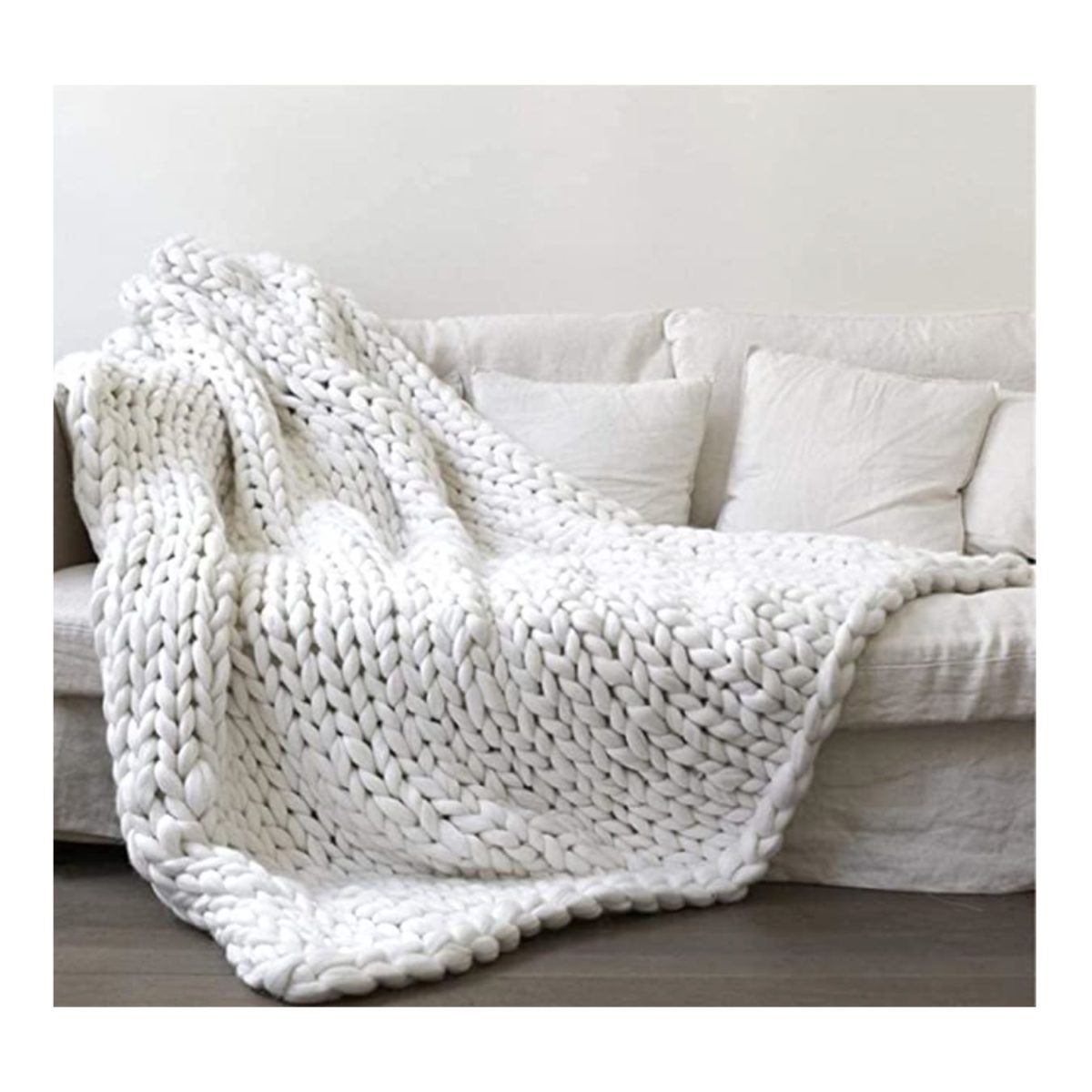 8 Ways To Have A Scandinavian Christmas B Vintage Style   Chunky Wool Blanket 