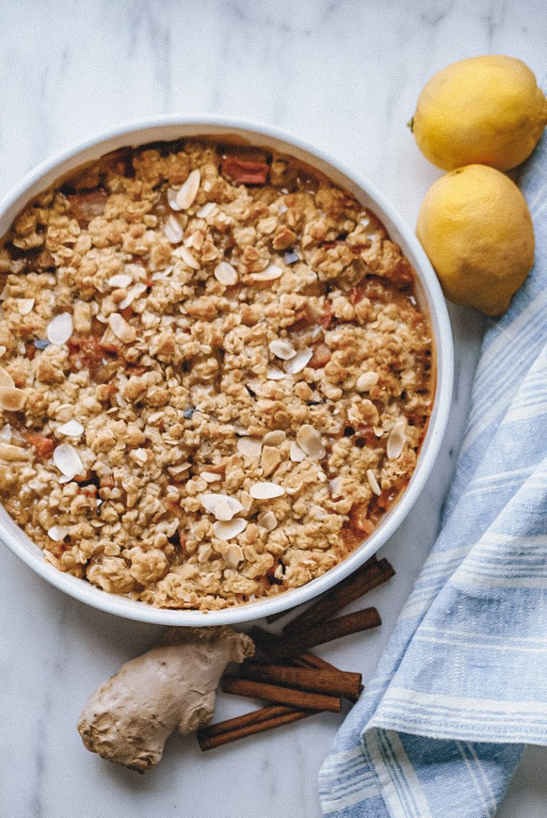 Rhubarb And Ginger Crumble | B Vintage Style