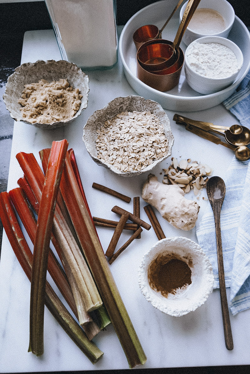 Rhubarb And Ginger Crumble | B Vintage Style