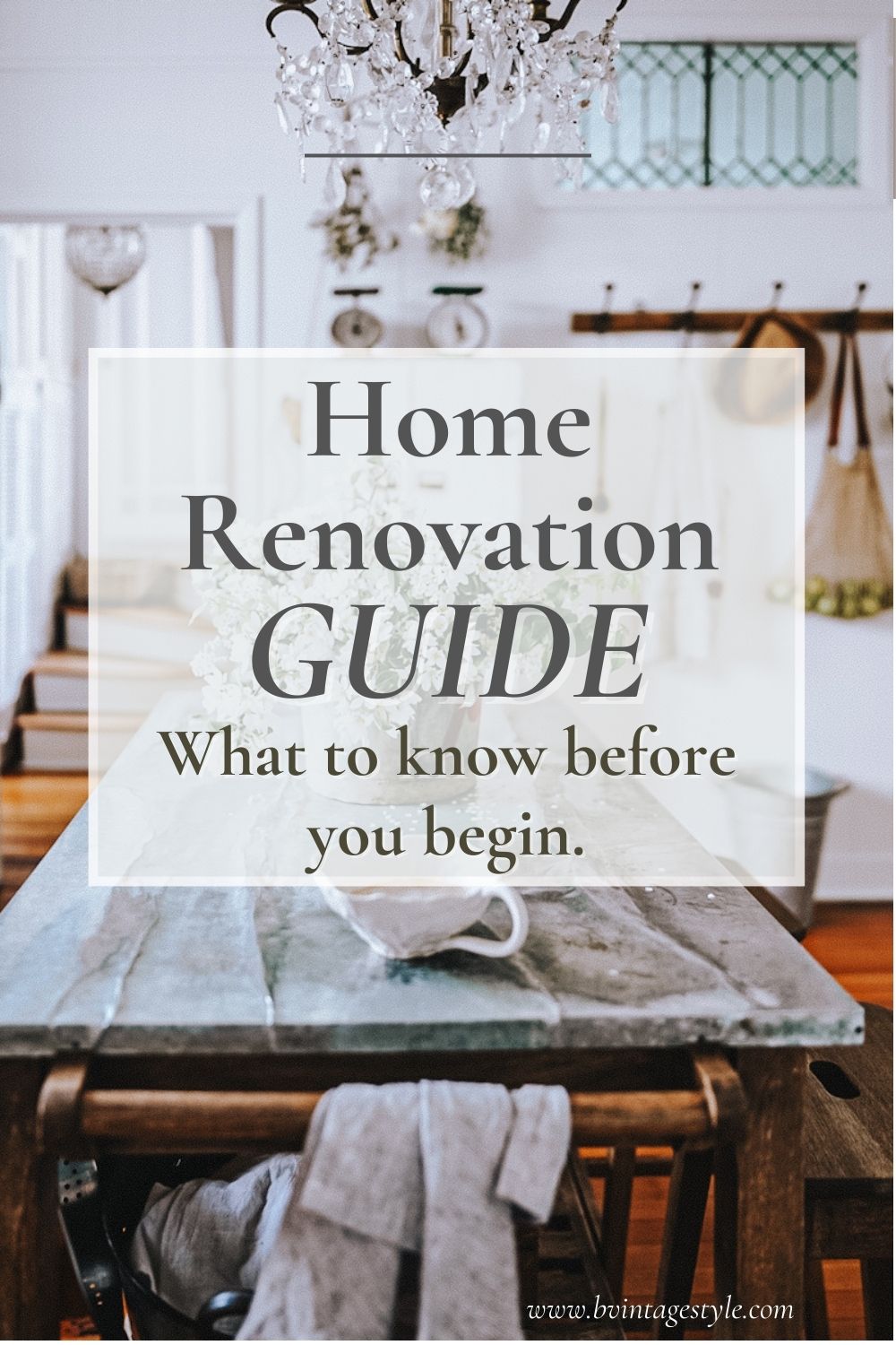 How to Prepare for a Home Remodel | B Vintage Style