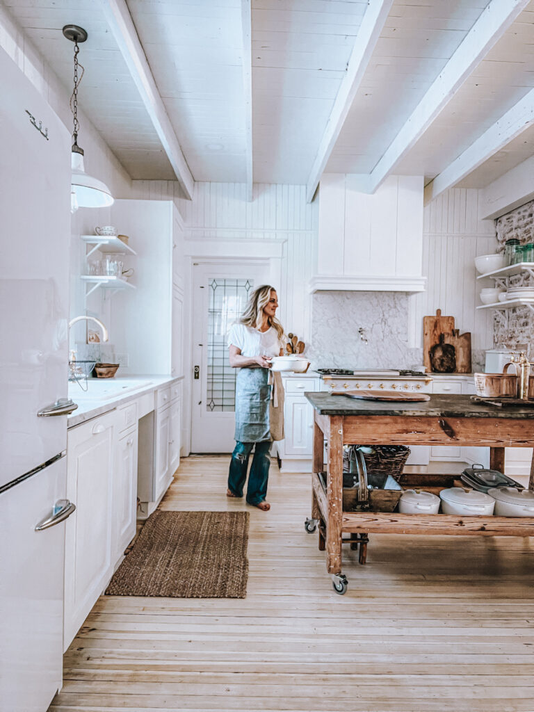 Deb from B Vintage Style in her Scandinavian kitchen.