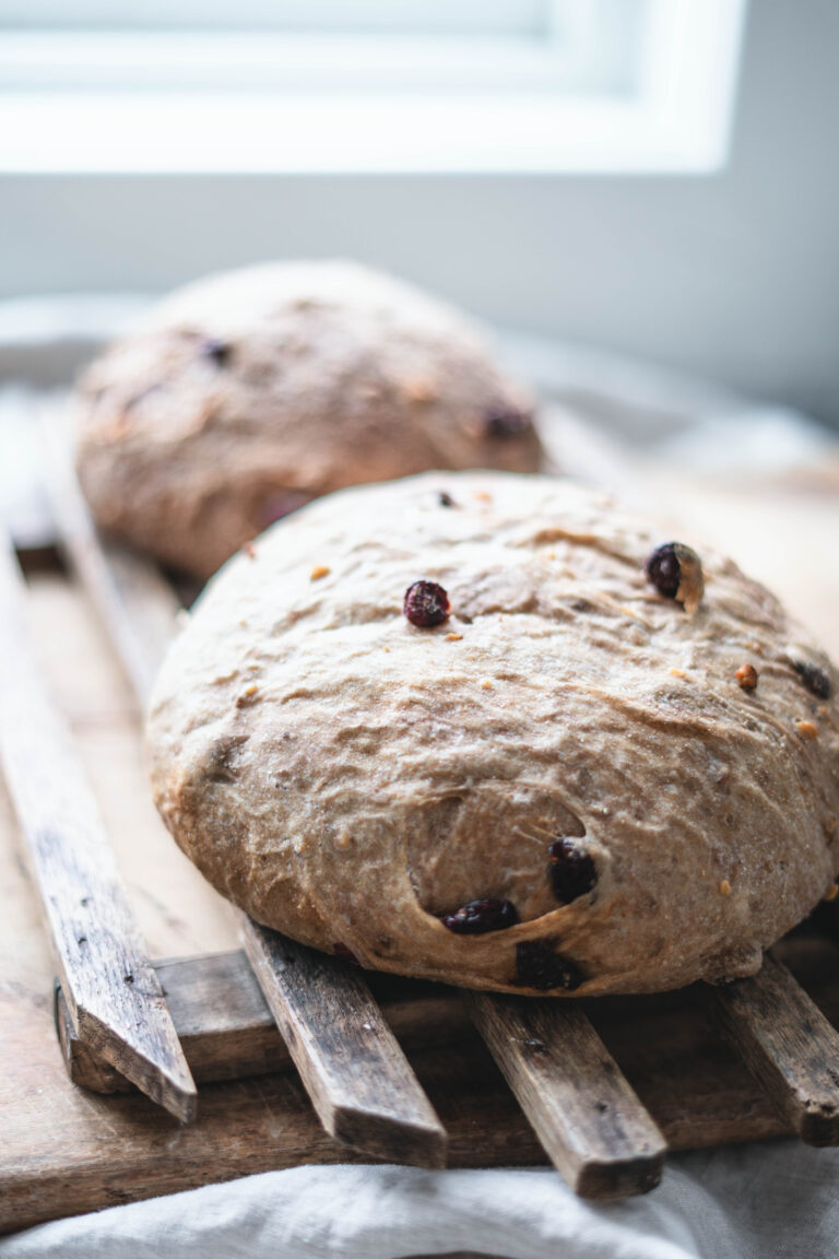 Cranberry Walnut Bread (Dutch Oven)